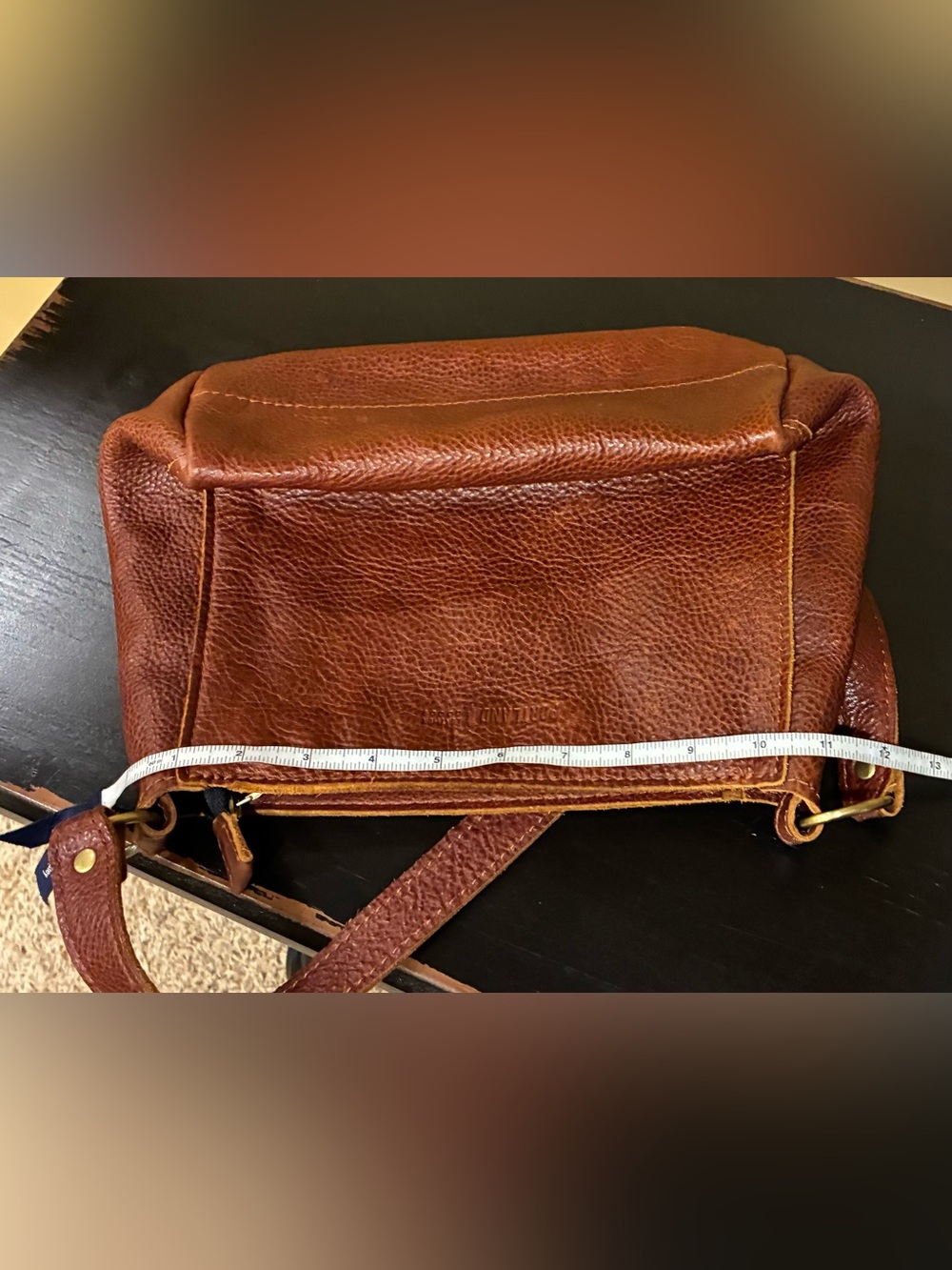 Portland Leather Goods Triangle Shoulder Bag Nutmeg Pebble Leather classic - Picture 12 of 16